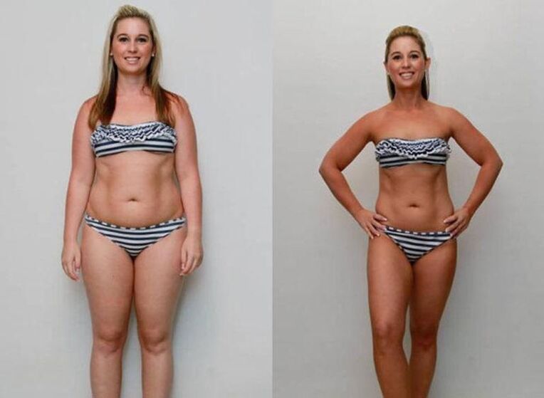 пред и потоа на фаворит за диета