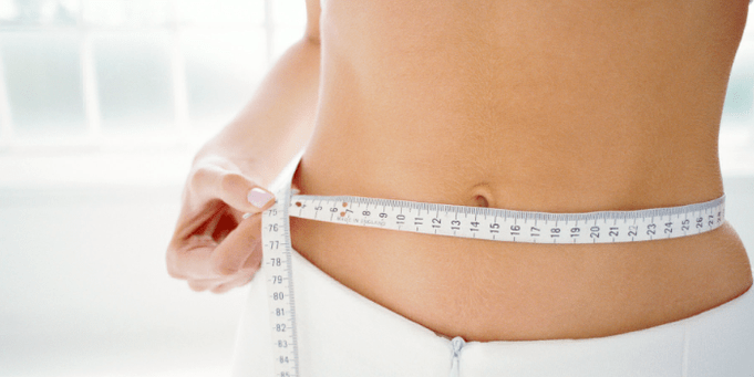 мерење на половината за време на диета со лубеница