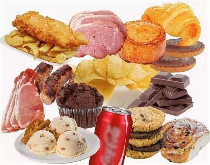 Штетна храна забранета за време на процесот на губење на тежината